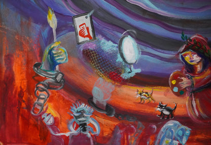 Divina comedia del arte - (Diptych)